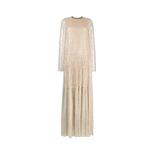 Tiered Sequinned Gown