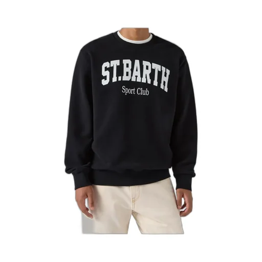 Soho Cotton Sweatshirt With St. Barth Sport Club Print