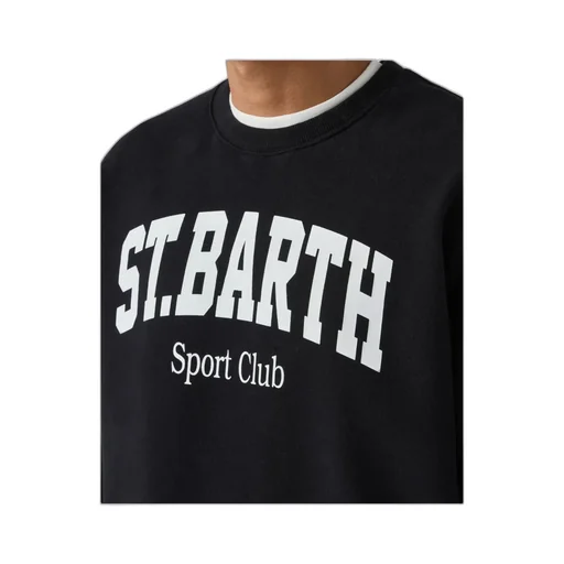 Soho Cotton Sweatshirt With St. Barth Sport Club Print