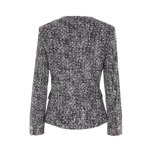 Single-Breasted Tweed Jacket