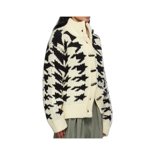 Hound's Tooth Star Cowichan Cardigan