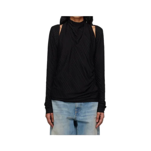 Pleated Convertible Crop Top