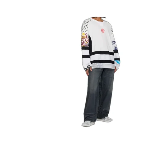 Knitted Long-Sleeved Hockey T-Shirt