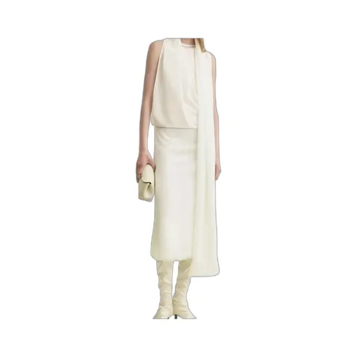 Fringed Scarf Dress