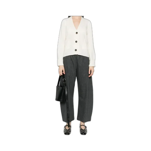 V-Neck Long-Sleeved Cardigan