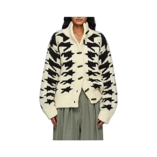Hound's Tooth Star Cowichan Cardigan