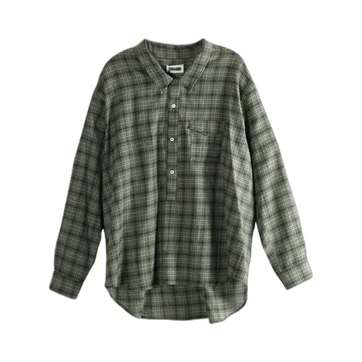 Plaid Long-Sleeved Shirt