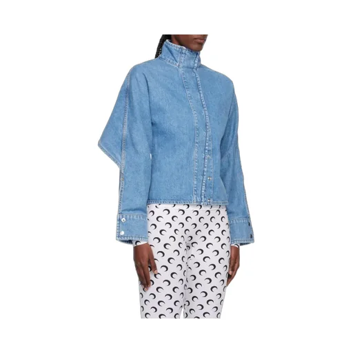 Blue Moon Laser Wash Long-Sleeved Denim Jacket