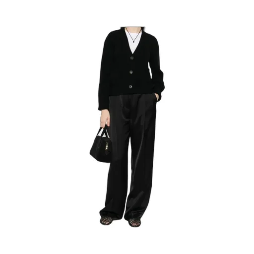 V-Neck Long-Sleeved Cardigan