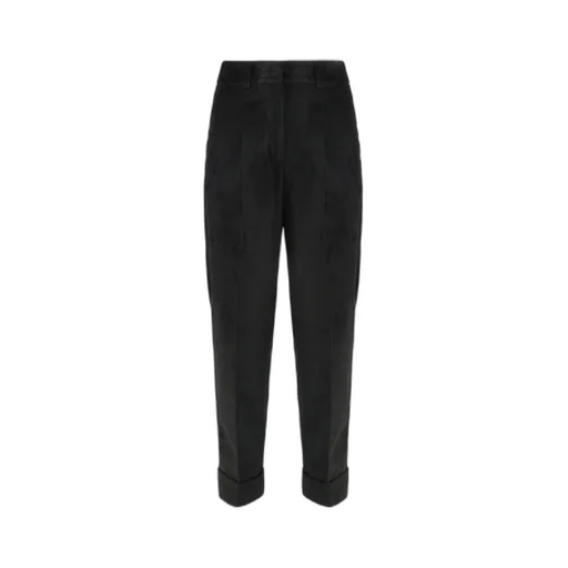 High-Waist Corduroy Pants