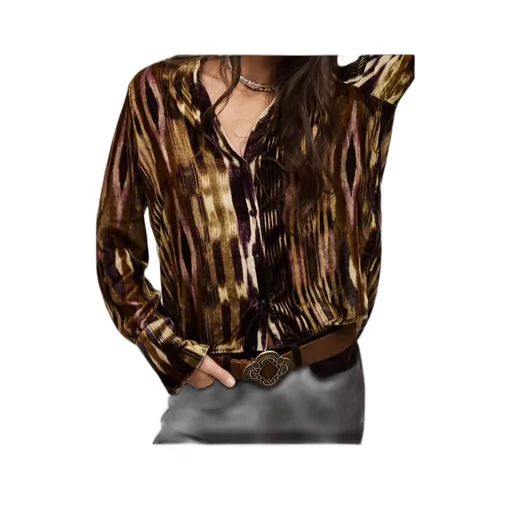 Long-Sleeved Printed Shirt