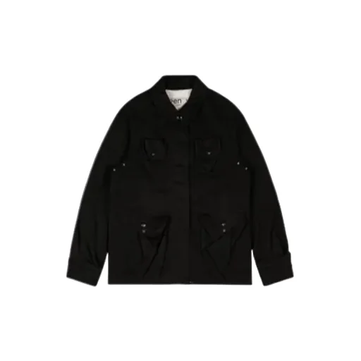Multi-Pocket Safari Denim Jacket