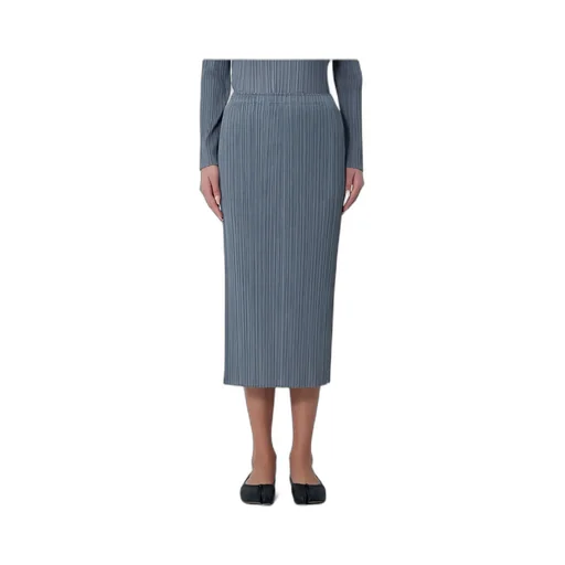 Pleated Pocket Midi Skirt
