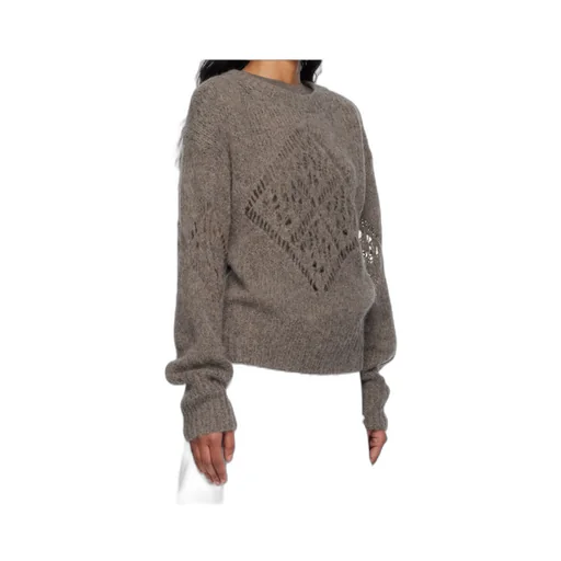 Alpaca Diamond Mesh Sweater