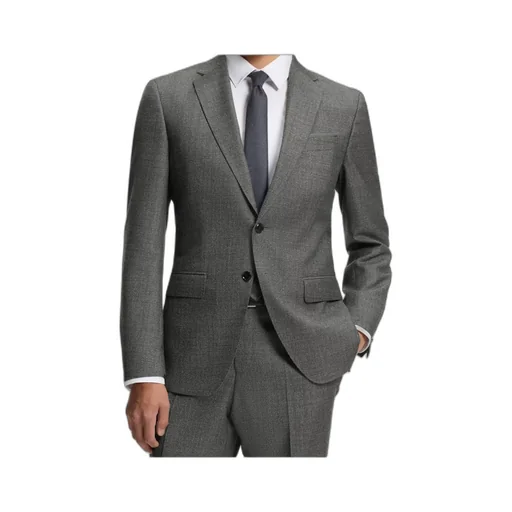 Micro-Patterned Slim-Fit Jacket In Virgin Wool