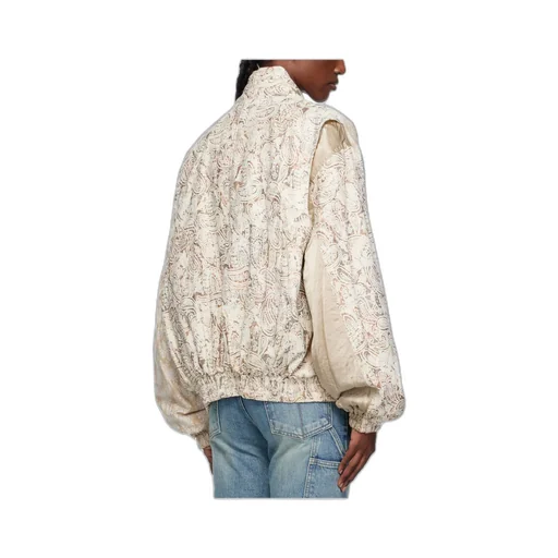 Paisley Cargo Bomber Jacket