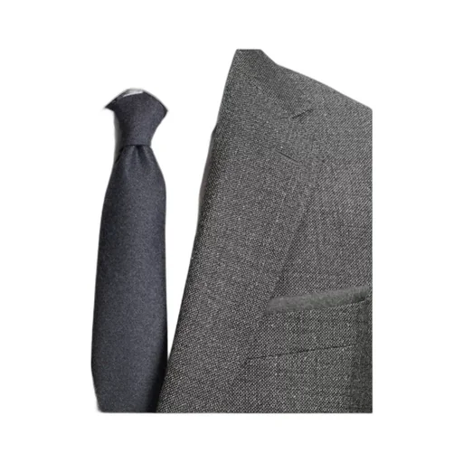 Micro-Patterned Slim-Fit Jacket In Virgin Wool