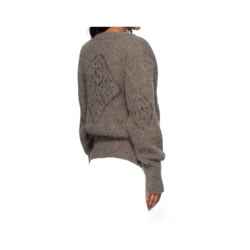 Alpaca Diamond Mesh Sweater