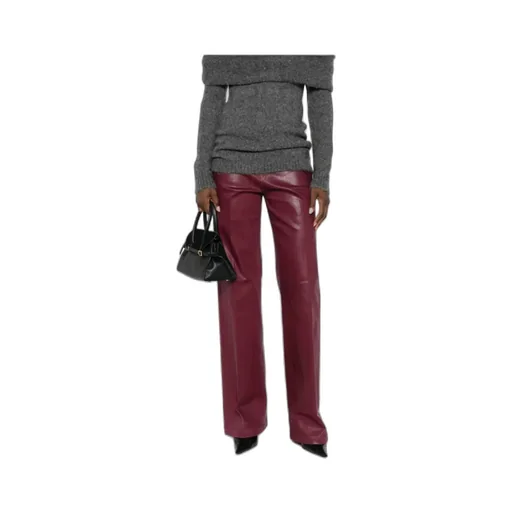 Clayton Coated Wide-Leg Jeans