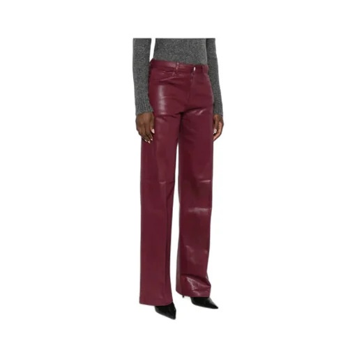 Clayton Coated Wide-Leg Jeans