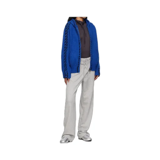 Stitch Zip-Up Knit Hoodie