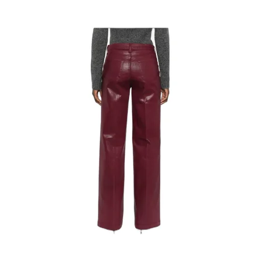 Clayton Coated Wide-Leg Jeans