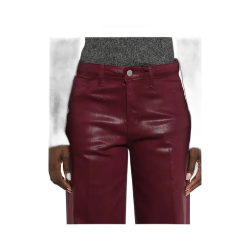Clayton Coated Wide-Leg Jeans