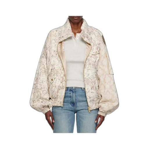 Paisley Cargo Bomber Jacket
