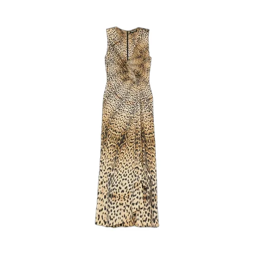 Twisted Animal-Print Dress