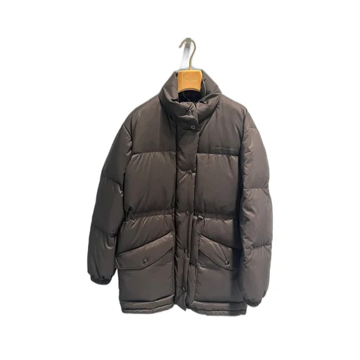 Technical Pongé Down Long Jacket