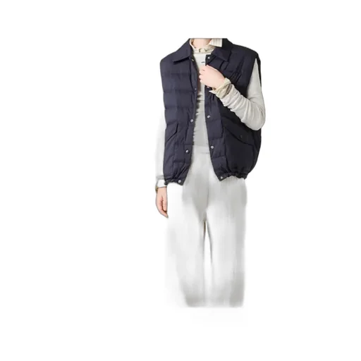 Technical Pongé Down Vest