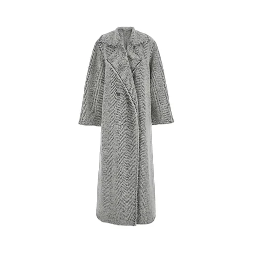 Herringbone Bouclé Coat