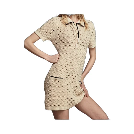 The Bauble Open-Knit Mini Dress