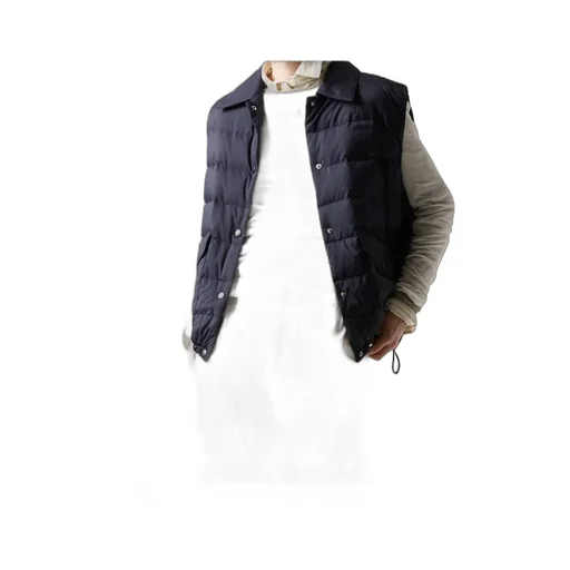 Technical Pongé Down Vest