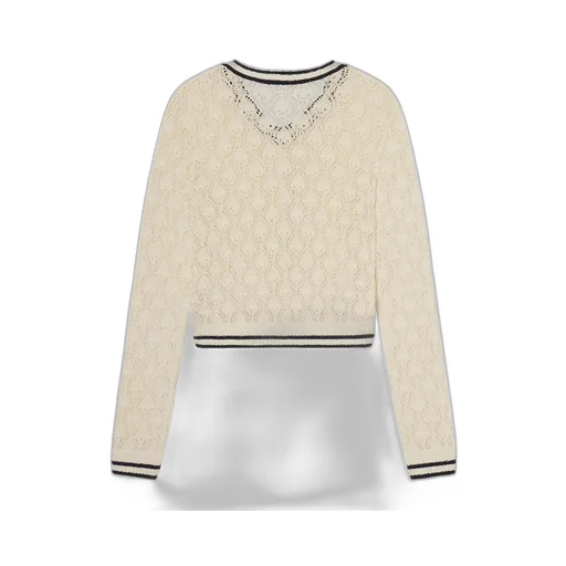 Openwork Knit Cardigan