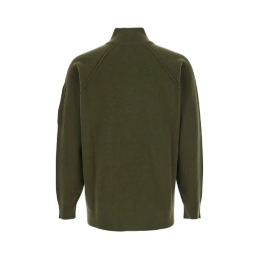 Zip-Pocket Turtleneck Knitwear
