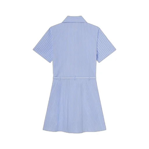 Striped Short-Sleeved Dress