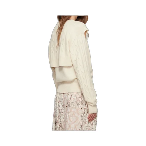 Convertible Cable Knit Sweater