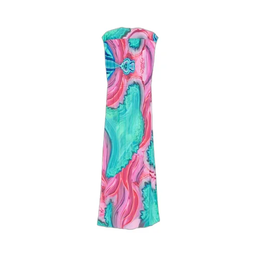 Tassel-Detail Buttoned Dress