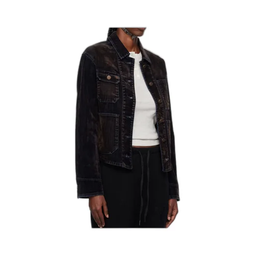 Velvet Denim Trucker Jacket