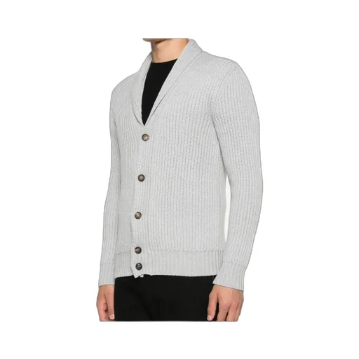 Long-Sleeved V-Neck Cardigan
