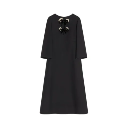 Crepe Couture Midi Dress