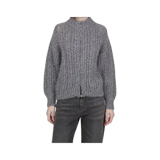 Sequin-Embellished Cardigan
