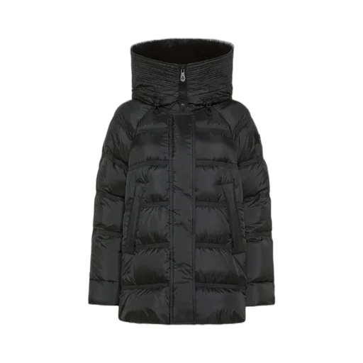 Puffer Jacket With Fur Trim