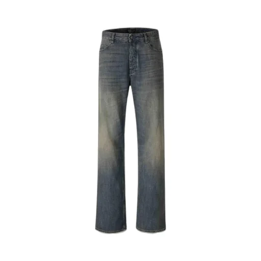 Worn-Out Effect Relaxed Fit Jeans