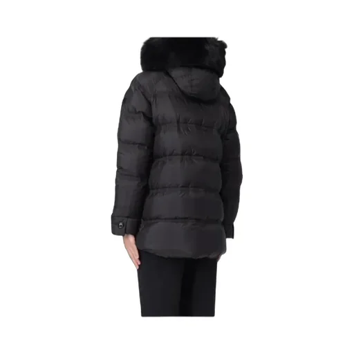 Puffer Jacket With Fur Trim