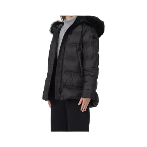 Puffer Jacket With Fur Trim