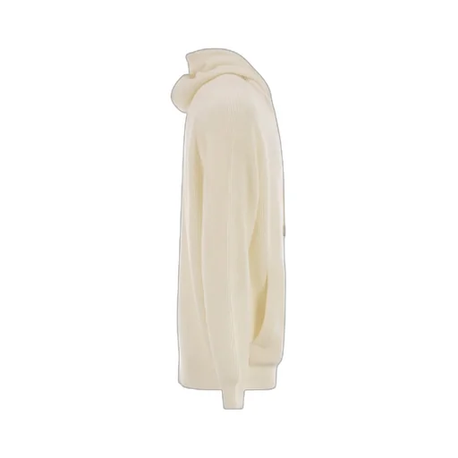 Ribbed Cashmere Hooded Jacket