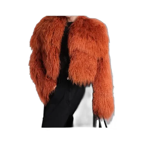Long-Sleeved Fur Jacket
