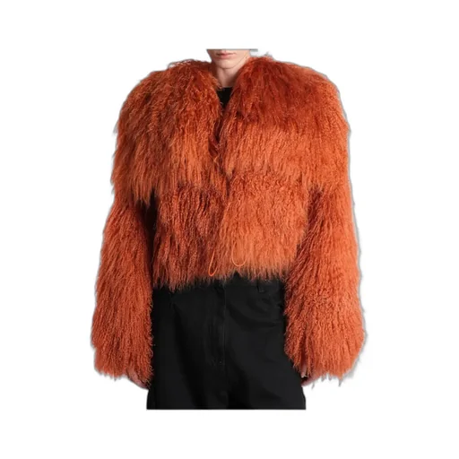 Long-Sleeved Fur Jacket
